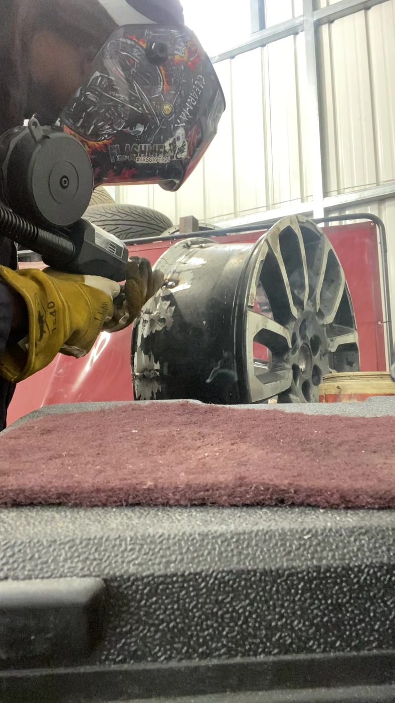 Welding a Wheel